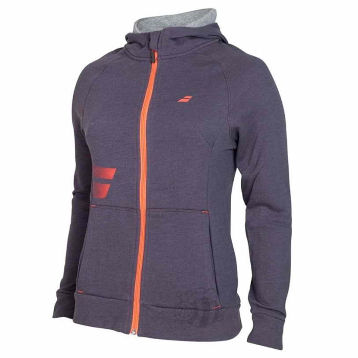 Babolat-Hoody-Core-Sweat-Graphite-Lady-1